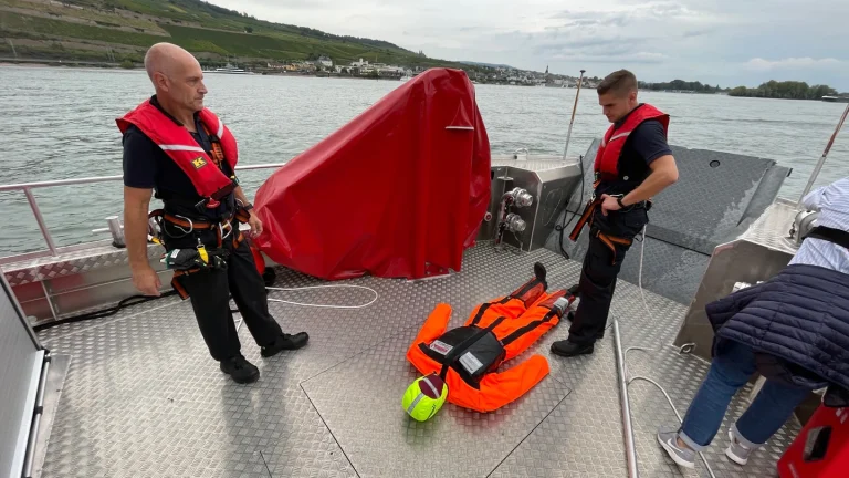 Rettungsdummy für Treppenrettung und Evakuierungstraining